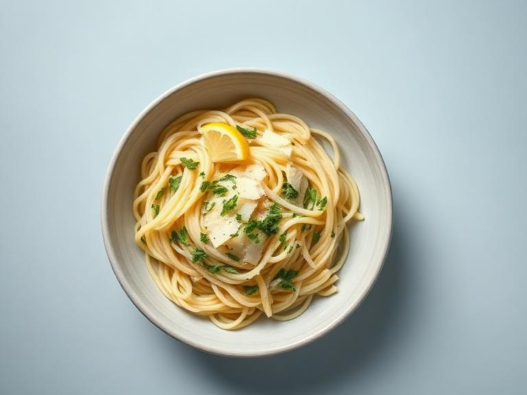Lemon garlic orzo